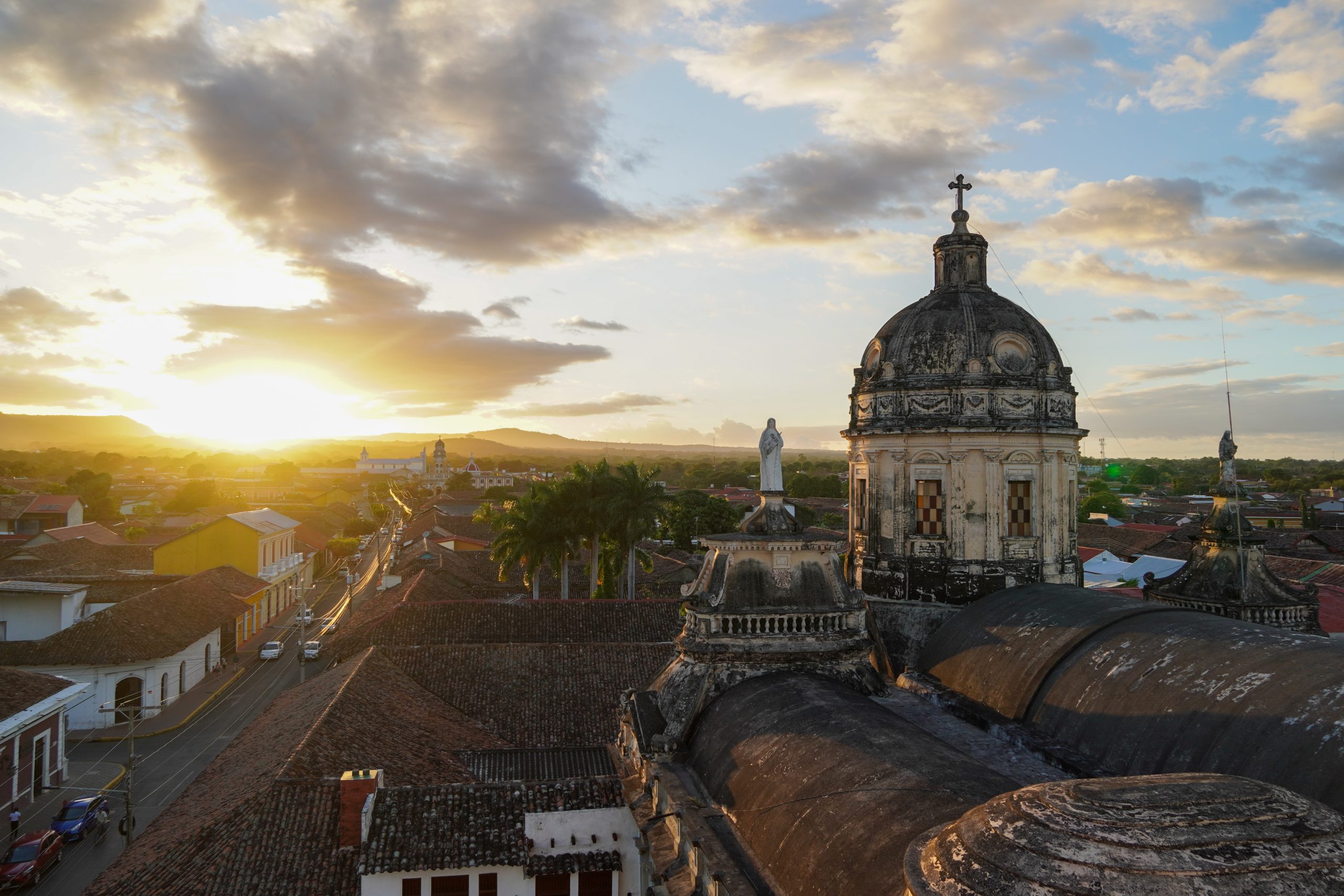 zonsondergang Granada Nicaragua