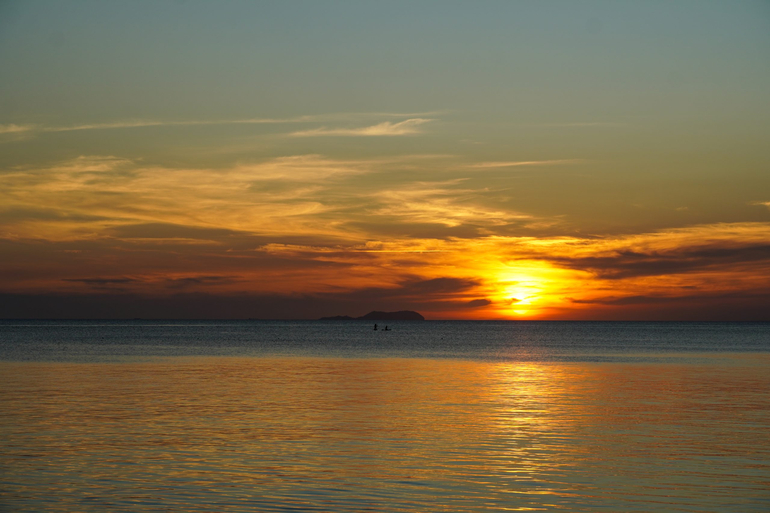 zonsondergang Paliton Beach