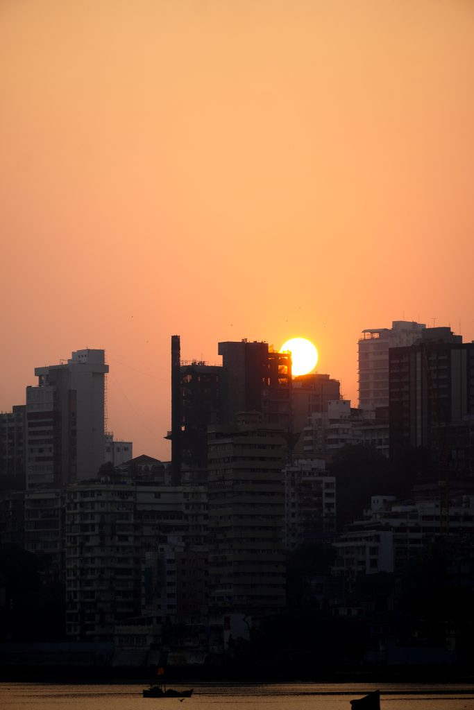 Zonsondergang Mumbai