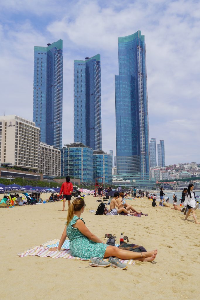 Haeundae beach in Busan